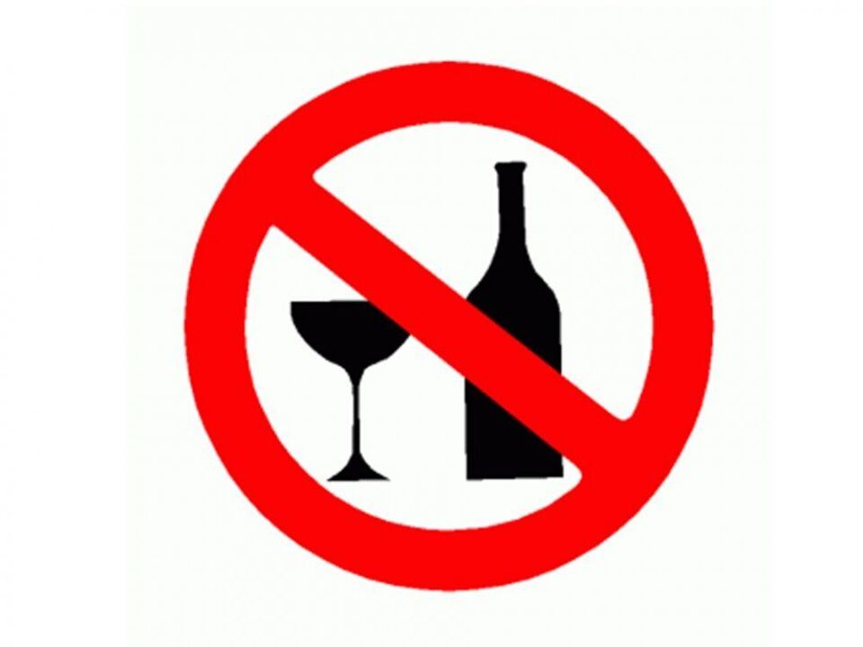 Ngahindarkeun alkohol pikeun prostatitis